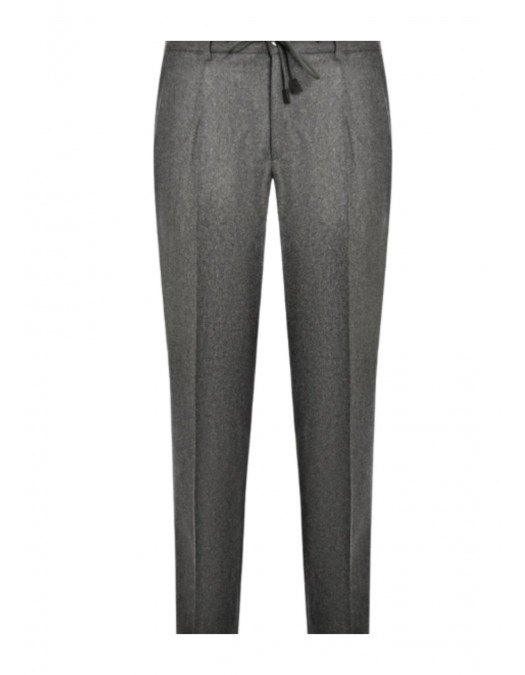 Pantaloni GRAN SASSO, Cu snur in talie, Gri - 7611551306080