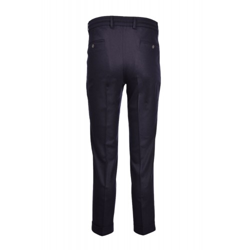 Pantaloni GRAN SASSO, Cu snur in talie, Bleumarin Pantaloni GRAN SASSO, Cu snur in talie, Bleumarin