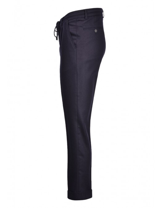 Pantaloni GRAN SASSO, Cu snur in talie, Bleumarin - 7611551306598