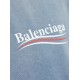 Tricou BALENCIAGA, White Logo Print, Blue - 764235TIV529798