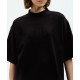 Tricou Balenciaga, Full Black, Logo Insert - 764235TQVS82020