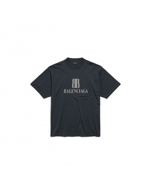 Tricou BALENCIAGA, Nano Bb, Medium Fit, Black - 764235TSVU41083 Tricou BALENCIAGA, Nano Bb, Medium Fit, Black - 764235TSVU41083