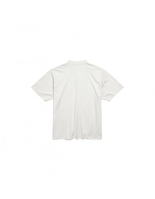 Tricou BALENCIAGA, Nano Bb, Medium Fit, Dirty White - 764235TSVU49012 Tricou BALENCIAGA, Nano Bb, Medium Fit, Dirty White - 764235TSVU49012