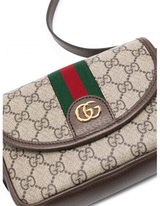 Geanta GUCCI, Cross Body, Mini, Ophidia Collection, Beige - 772239FACUJ8745