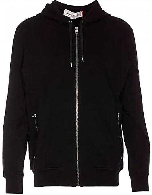 Jacheta Alexander Mcqueen, Zip Print, Black - 776255QXAAC1000 Jacheta Alexander Mcqueen, Zip Print, Black - 776255QXAAC1000