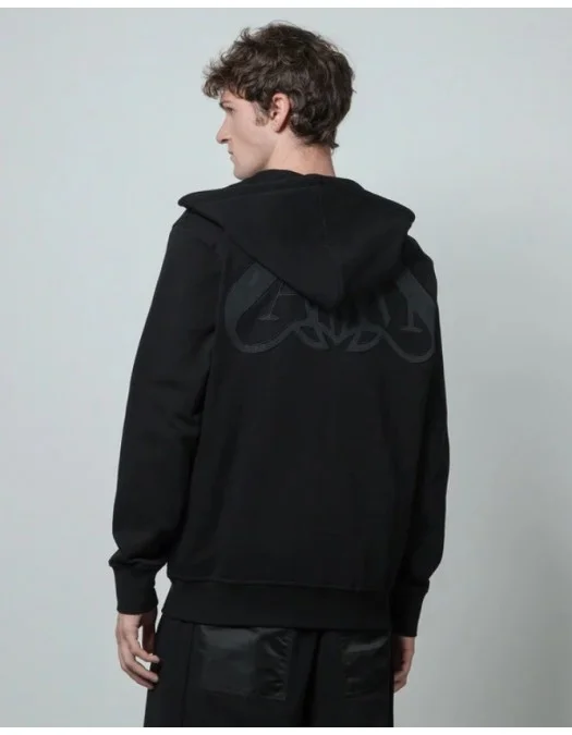 Jacheta Alexander Mcqueen, Zip Print, Black - 776255QXAAC1000 Jacheta Alexander Mcqueen, Zip Print, Black - 776255QXAAC1000