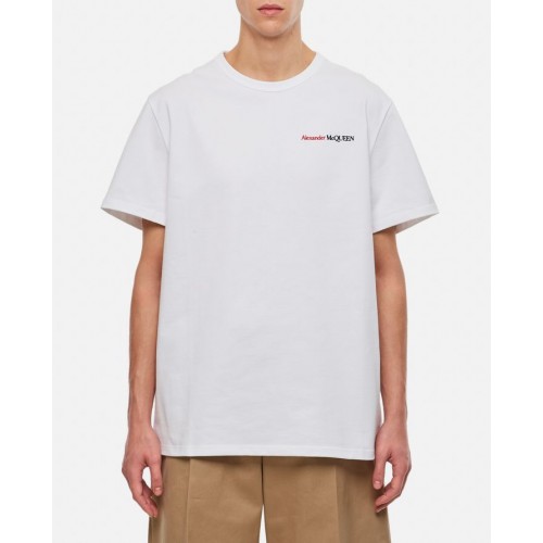 TRICOU ALEXANDER MCQUEEN , Multicolor Print, Alb TRICOU ALEXANDER MCQUEEN , Multicolor Print, Alb