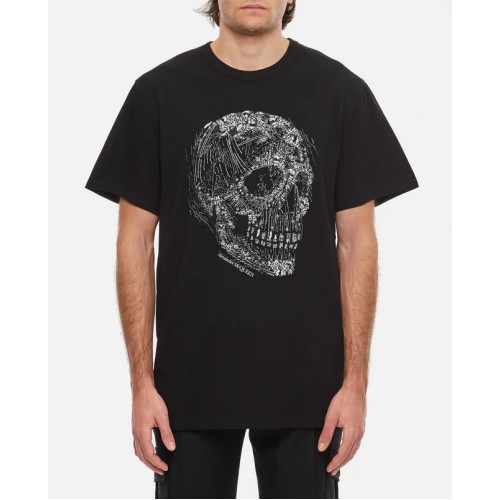 TRICOU ALEXANDER MCQUEEN , Skull Print, Negru TRICOU ALEXANDER MCQUEEN , Skull Print, Negru