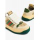 Sneakers GUCCI, GG Print, Screener Design, Green Details, Beige - 777102AAC729554