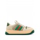 Sneakers GUCCI, GG Print, Screener, Multicolor Green Details, Beige - 777106AAC729554