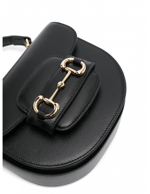 Geanta GUCCI, Tote, Small, Horsebit 1955 Design, Black - 7813871AAQD1000