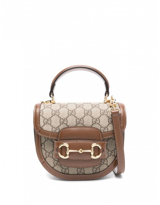 Geanta GUCCI, Cross Body, Mini, Horsebit 1955 Design, Beige - 78138792TCG8563