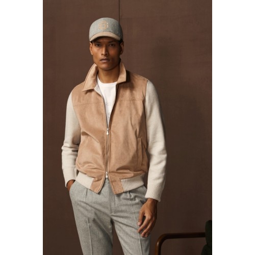 JACHETA GRAN SASSO, ALCANTARA, Clasic Style, Beige JACHETA GRAN SASSO, ALCANTARA, Clasic Style, Beige