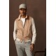 JACHETA GRAN SASSO, ALCANTARA, Clasic Style, Beige - 7817855018110