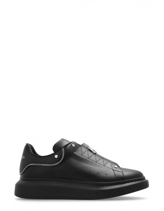 Sneakers ALEXANDER MCQUEEN, Low Top, Full Black, Zipper Insert - 782462WIEE11081