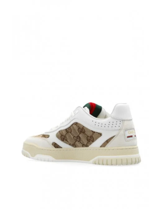 Sneakers GUCCI, Monogram Print, Green Details, White - 785452AADHW9573 Sneakers GUCCI, Monogram Print, Green Details, White - 785452AADHW9573
