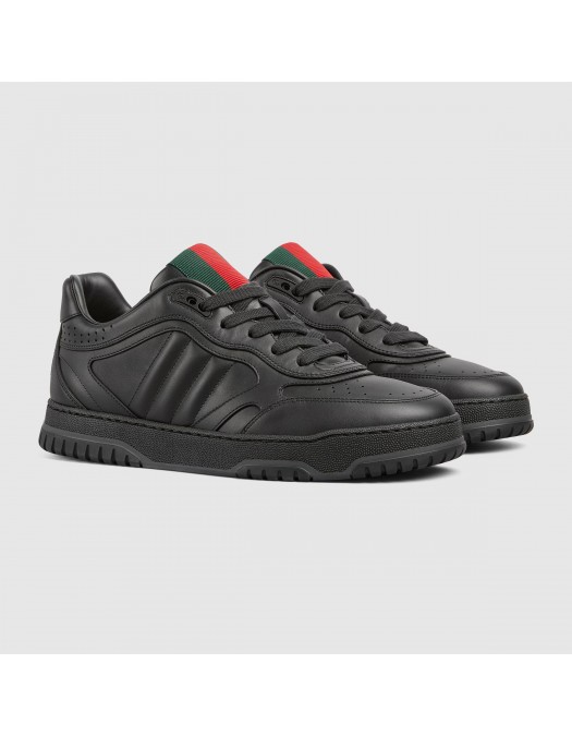 Sneakers GUCCI, Re-Web,Smooth Leather, Black - 786186AADJ91044