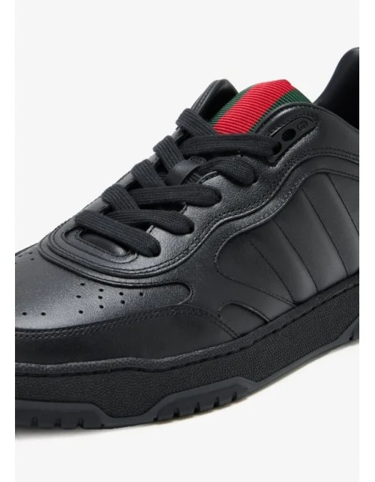 Sneakers GUCCI, Re-Web,Smooth Leather, Black - 786186AADJ91044