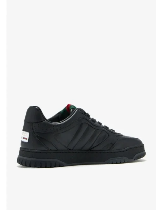 Sneakers GUCCI, Re-Web,Smooth Leather, Black - 786186AADJ91044