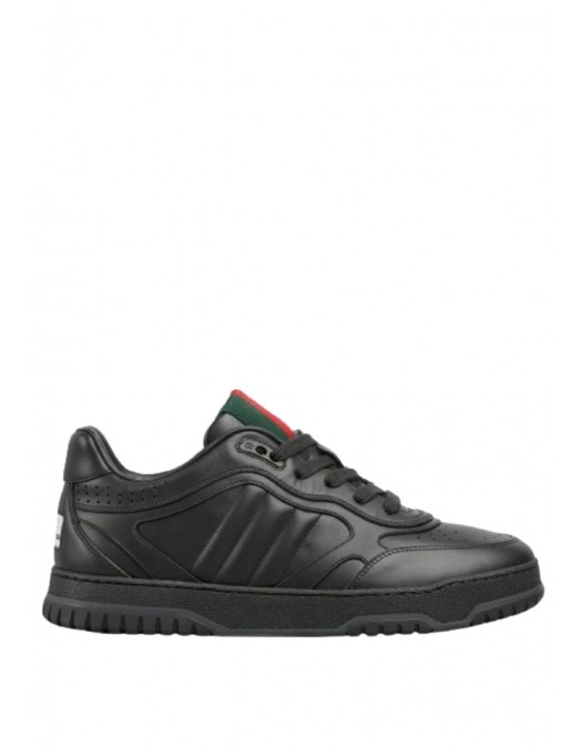 Sneakers GUCCI, Re-Web,Smooth Leather, Black - 786186AADJ91044