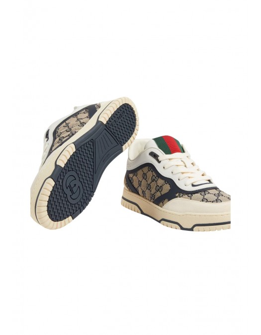 Sneakers GUCCI, Re-Web Panelled, Beige and Bleumarin - 787476AADHW9552 Sneakers GUCCI, Re-Web Panelled, Beige and Bleumarin - 787476AADHW9552