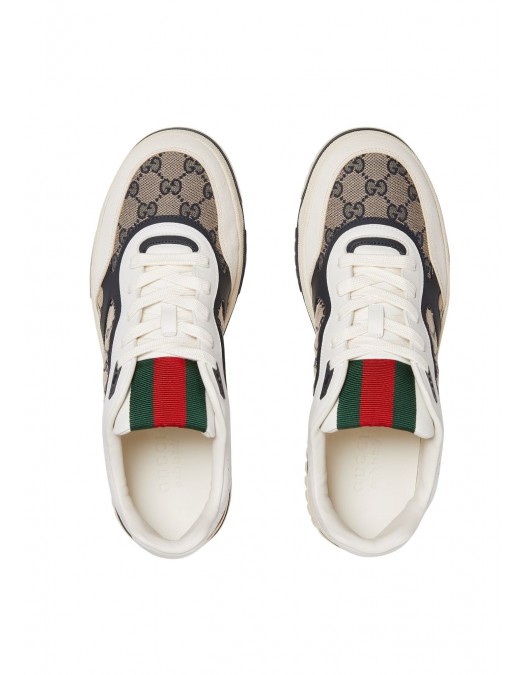 Sneakers GUCCI, Re-Web Panelled, Beige and Bleumarin - 787476AADHW9552 Sneakers GUCCI, Re-Web Panelled, Beige and Bleumarin - 787476AADHW9552
