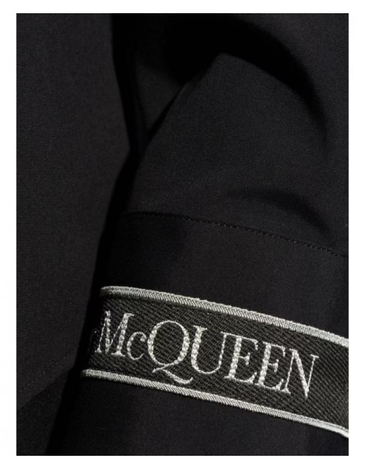 Camasa ALEXANDER MCQUEEN, Black, Insertie Logo, 792109QNAAB1000 - 792109QNAAB1000