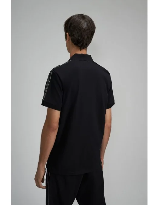 Tricou Alexander Mcqueen, Polo, Full Black, Insertie Benzi