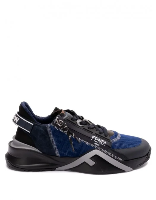 Sneakers FENDI, Flow, Sport, Dark Blue Details, Black - 7E1392AQ6DF1R76 Sneakers FENDI, Flow, Sport, Dark Blue Details, Black - 7E1392AQ6DF1R76