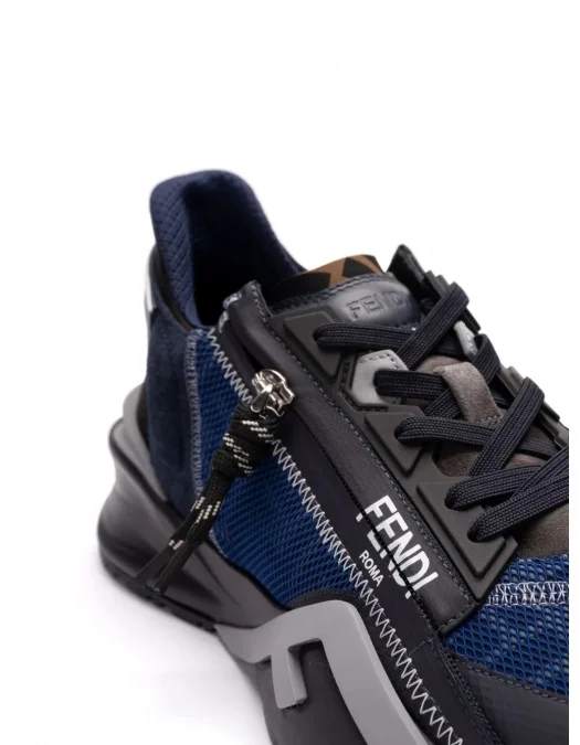 Sneakers FENDI, Flow, Sport, Dark Blue Details, Black - 7E1392AQ6DF1R76 Sneakers FENDI, Flow, Sport, Dark Blue Details, Black - 7E1392AQ6DF1R76