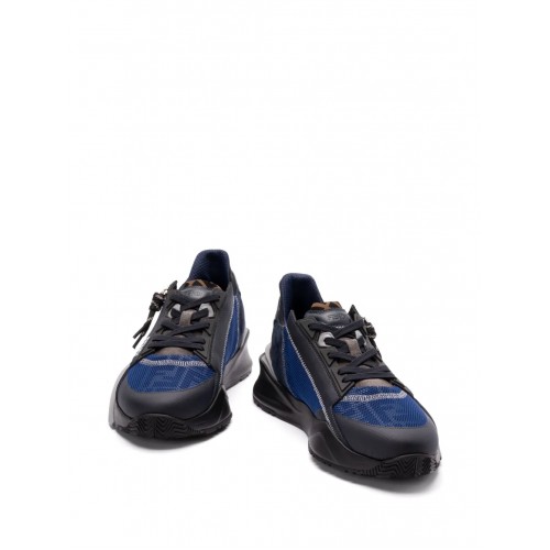 Sneakers FENDI, Flow, Sport, Dark Blue Details, Black Sneakers FENDI, Flow, Sport, Dark Blue Details, Black