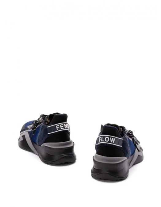 Sneakers FENDI, Flow, Sport, Dark Blue Details, Black - 7E1392AQ6DF1R76 Sneakers FENDI, Flow, Sport, Dark Blue Details, Black - 7E1392AQ6DF1R76