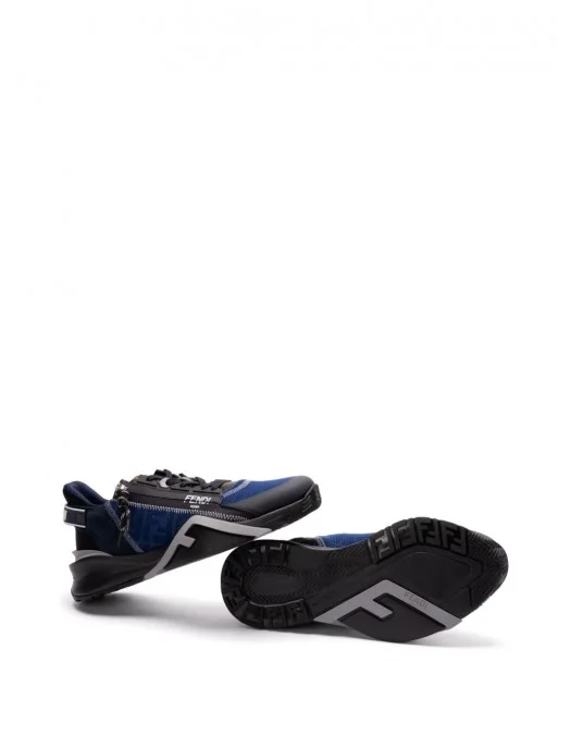 Sneakers FENDI, Flow, Sport, Dark Blue Details, Black - 7E1392AQ6DF1R76 Sneakers FENDI, Flow, Sport, Dark Blue Details, Black - 7E1392AQ6DF1R76