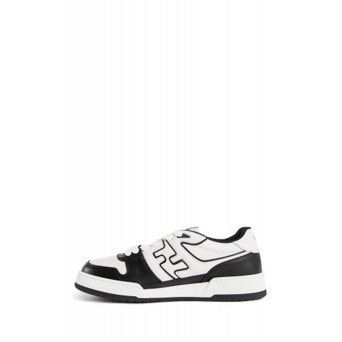 Sneakers Fendi, Match Leather Low-Top, Fine Details, Black and White Sneakers Fendi, Match Leather Low-Top, Fine Details, Black and White