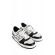 Sneakers Fendi, Match Leather Low-Top, Fine Details, Black and White -