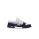 Sneakers FENDI, Match Trainers, White leather and blue suede low-tops - 7E1688AWCSF1V8K