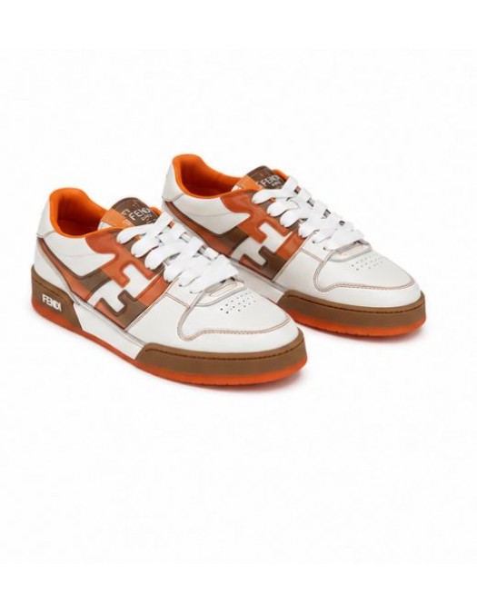 Sneakers FENDI, Match Sneakers, Orange and White - 7E1688AY1UF1WP4