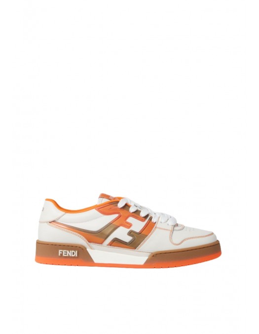 Sneakers FENDI, Match Sneakers, Orange and White - 7E1688AY1UF1WP4