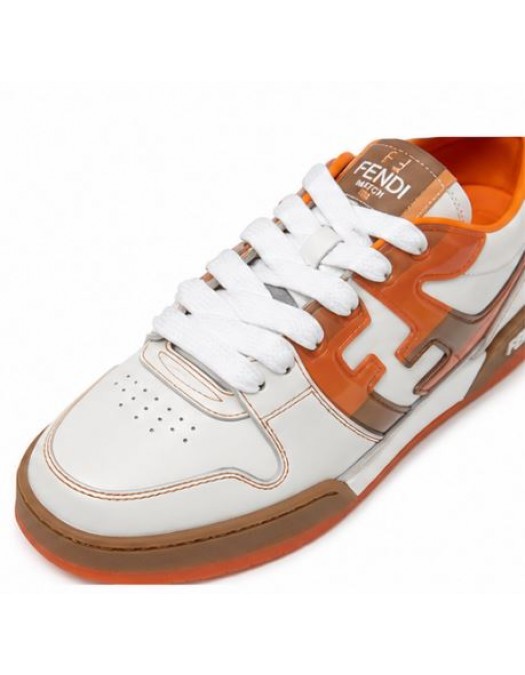 Sneakers FENDI, Match Sneakers, Orange and White - 7E1688AY1UF1WP4