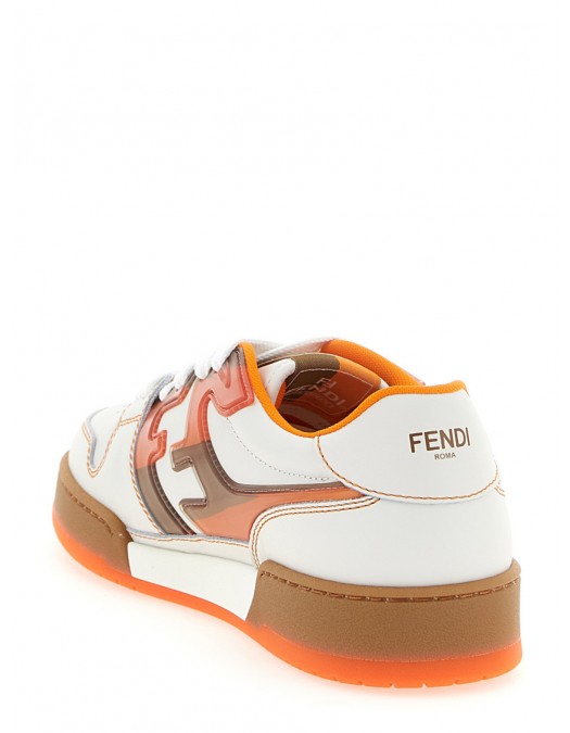 Sneakers FENDI, Match Sneakers, Orange and White - 7E1688AY1UF1WP4