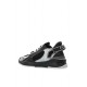 Sneakers FENDI, Flow Design, Metalic Grey Details, Black - 7E1689AOS0F1PXV