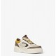 Sneakers FENDI, Fendi Force Trainers,White, brown and yellow leather low-tops - 7E1728AU20F1RSV