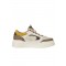 Sneakers FENDI, Fendi Force Trainers,White, brown and yellow leather low-tops