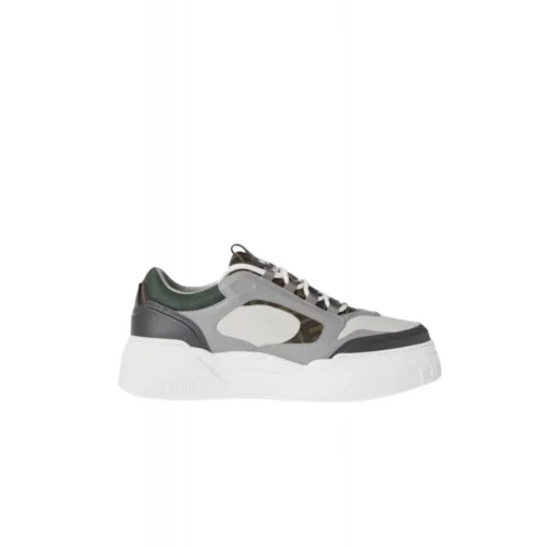 Sneakers FENDI, Force Trainers White gray leather low-tops
