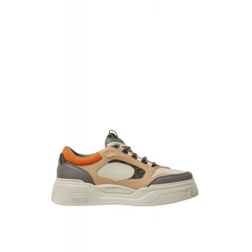 Sneakers FENDI Force Sneaker Argila Latte Orange low tops