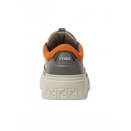 Sneakers FENDI Force Sneaker Argila Latte Orange low tops