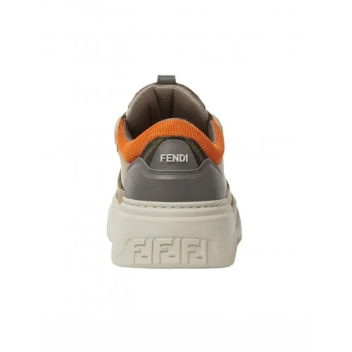 Sneakers FENDI Force Sneaker Argila Latte Orange low tops