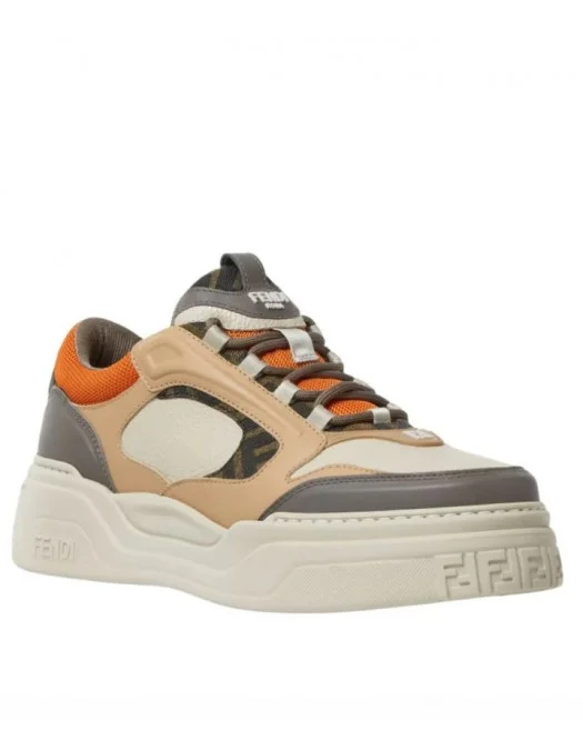Sneakers FENDI Force Sneaker Argila Latte Orange low tops - 7E1728AU20F1V86
