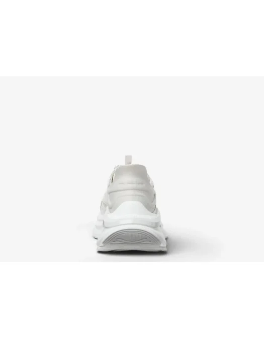 Sneakers FENDI, F-Light Sneakers White leather and mesh low-tops - 7E1846AYFPF1V80