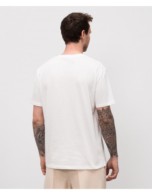 Tricou Valentino, with VLogo Patch, White,Regular Fit - 7V3MG10VAQ8A03 Tricou Valentino, with VLogo Patch, White,Regular Fit - 7V3MG10VAQ8A03
